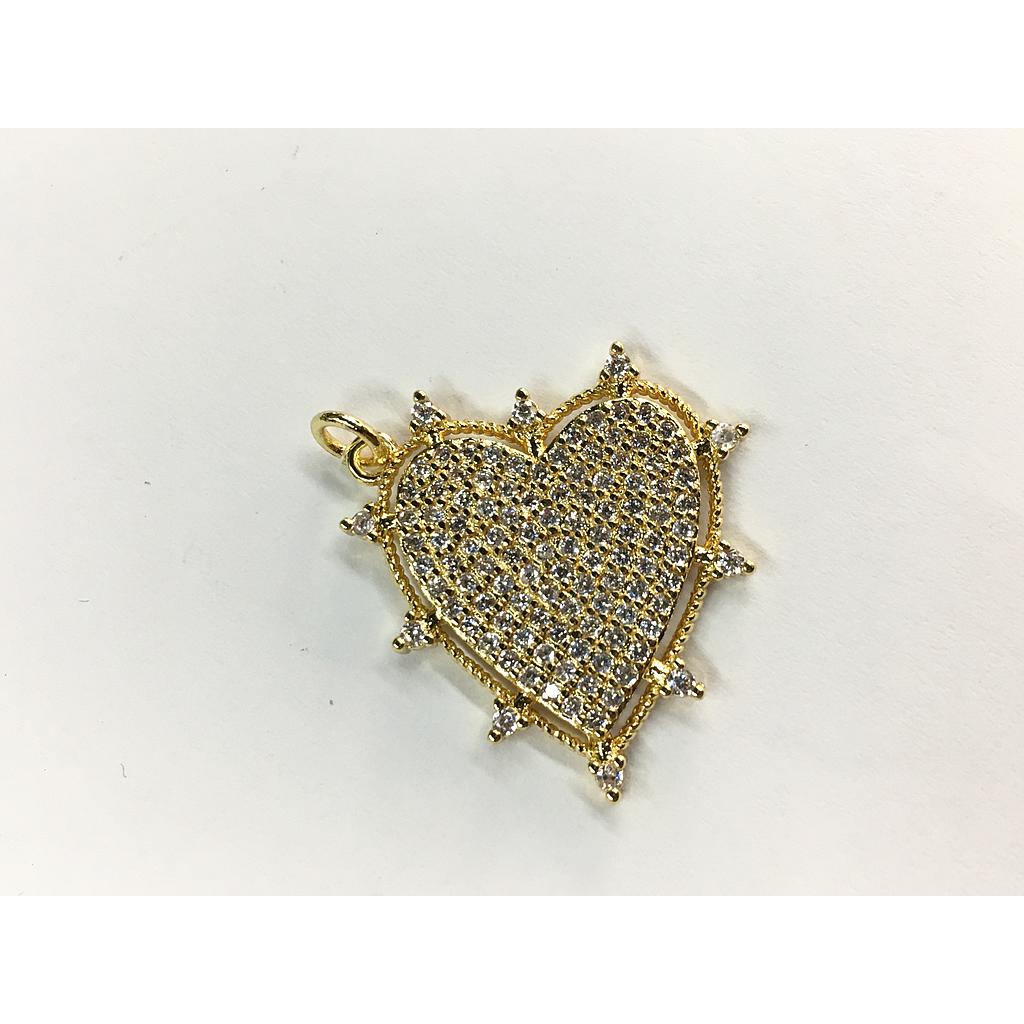 DIJE CORAZON MICROCIRCONIA