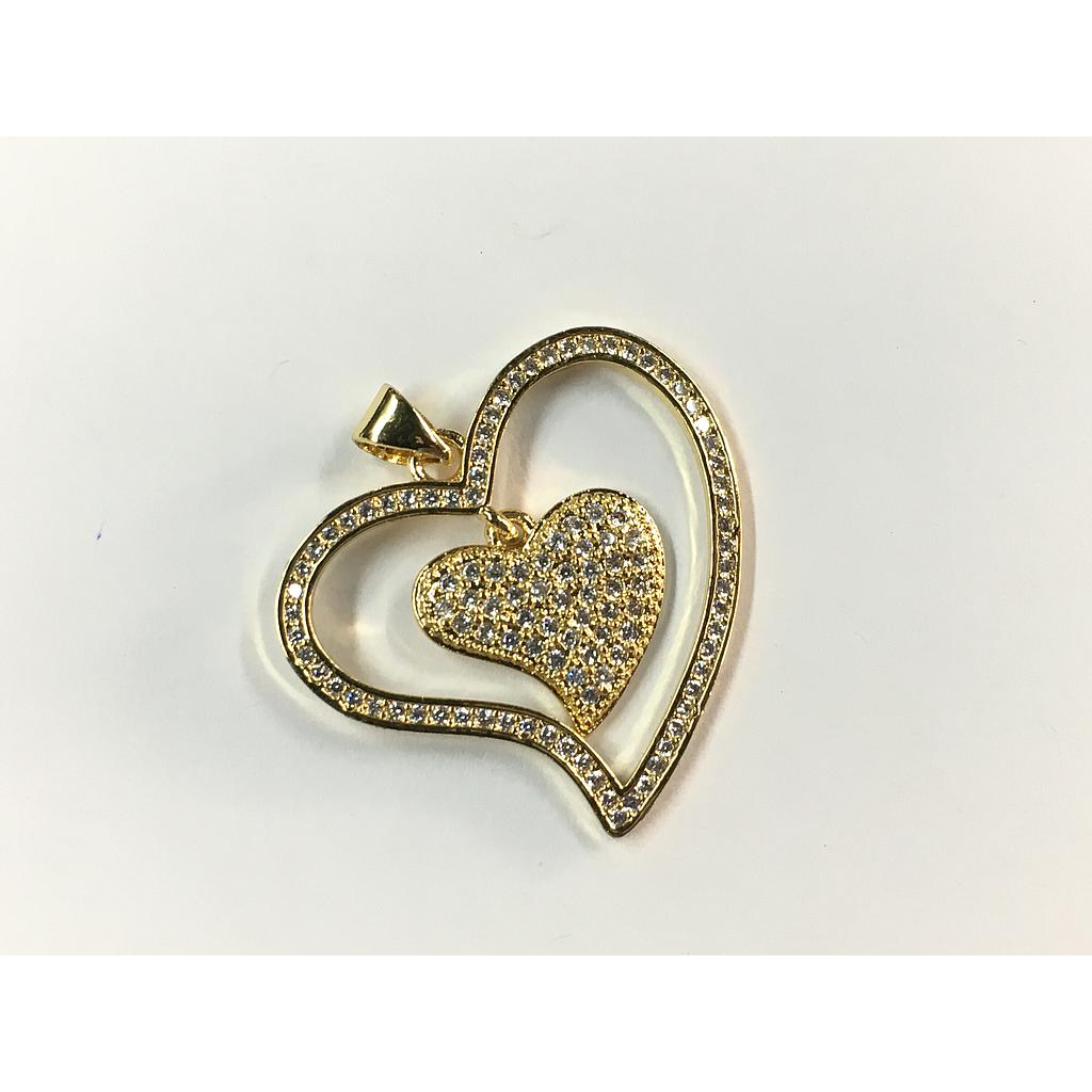 DIJE CORAZON MICROCIRCONIA