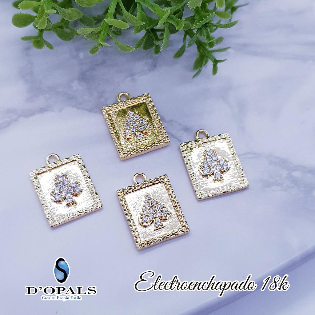 DIJE AS DE CORAZON ELECTROENCHAPADO