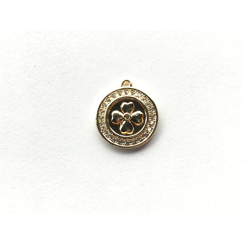 DIJE TREBOL ELECTROENCHAPADO