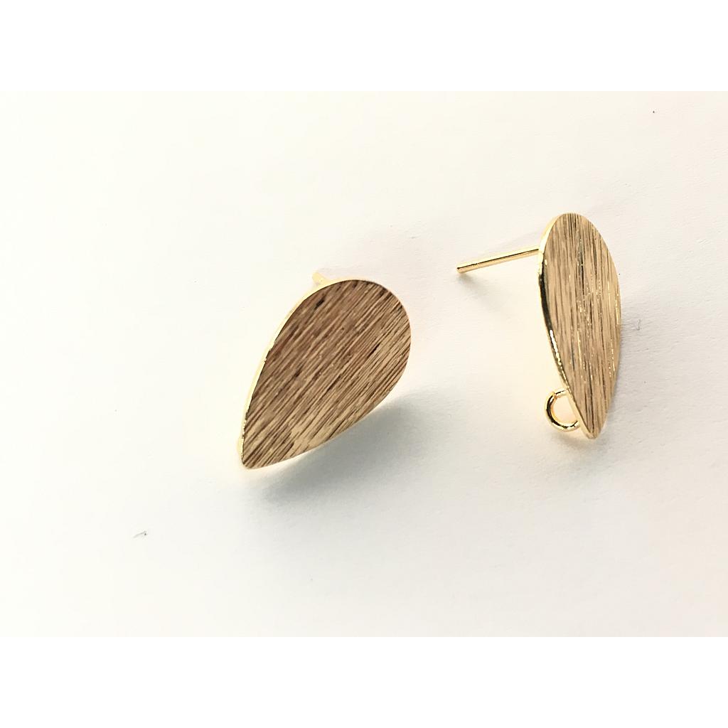 PATENTES DE GOTA 18X12MM ELECTROENCHAPADO