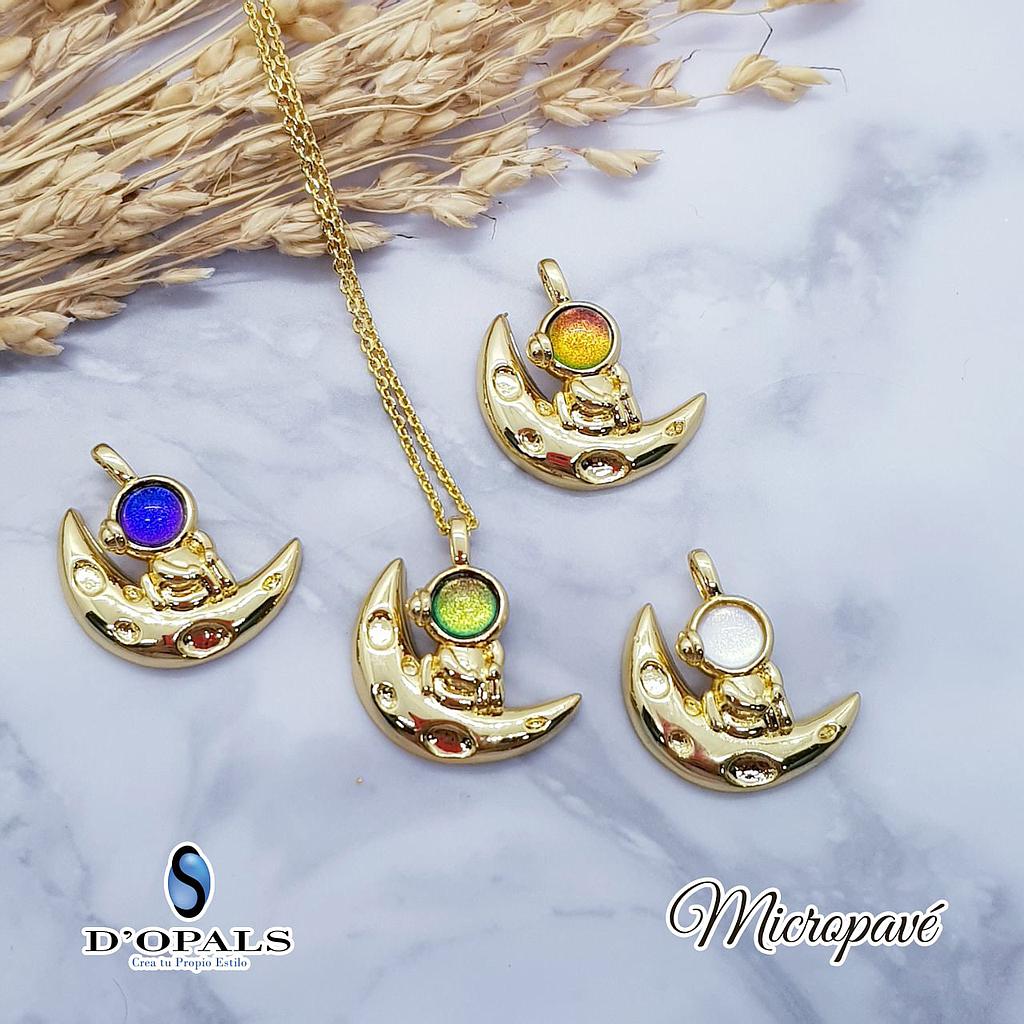 DIJE ASTRONAUTA EN LA LUNA MICROCIRCONIA