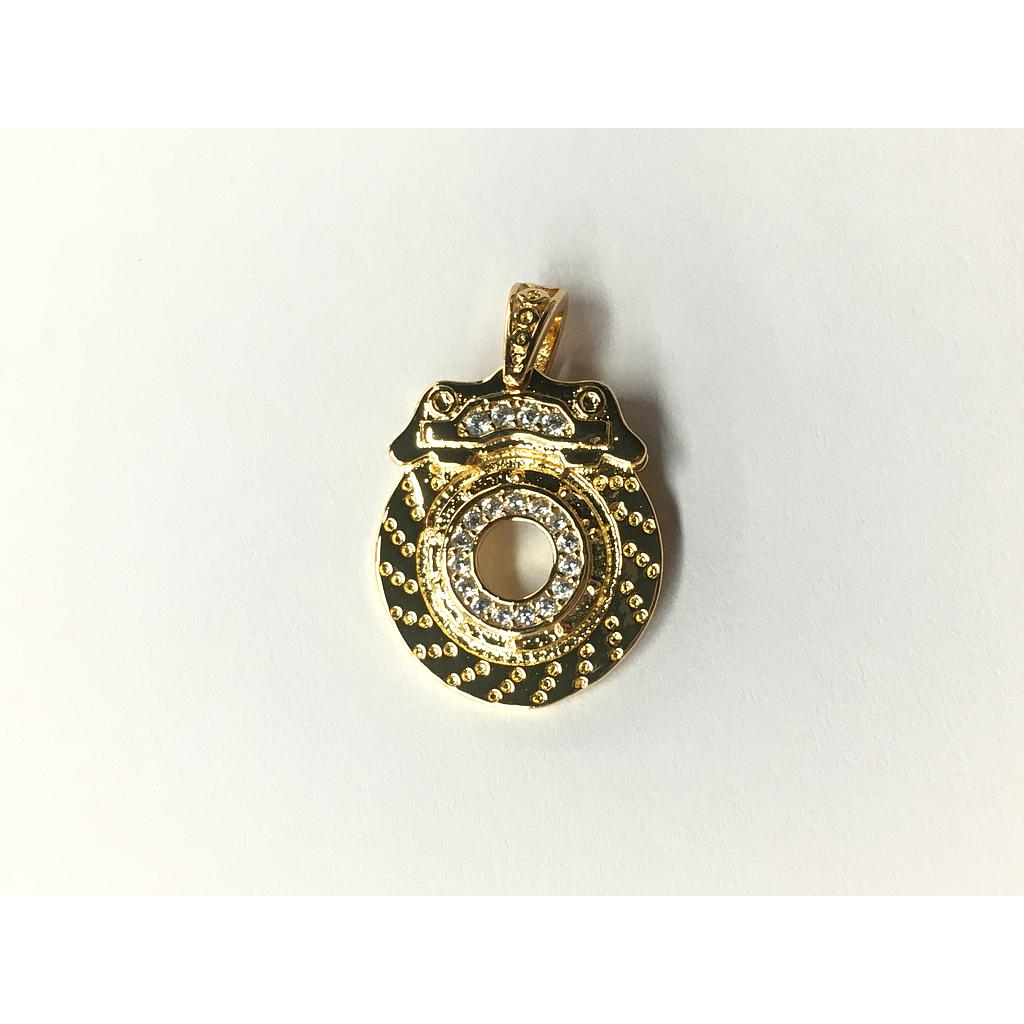 DIJE REDONDO 15X22MM MICROCIRCONIA