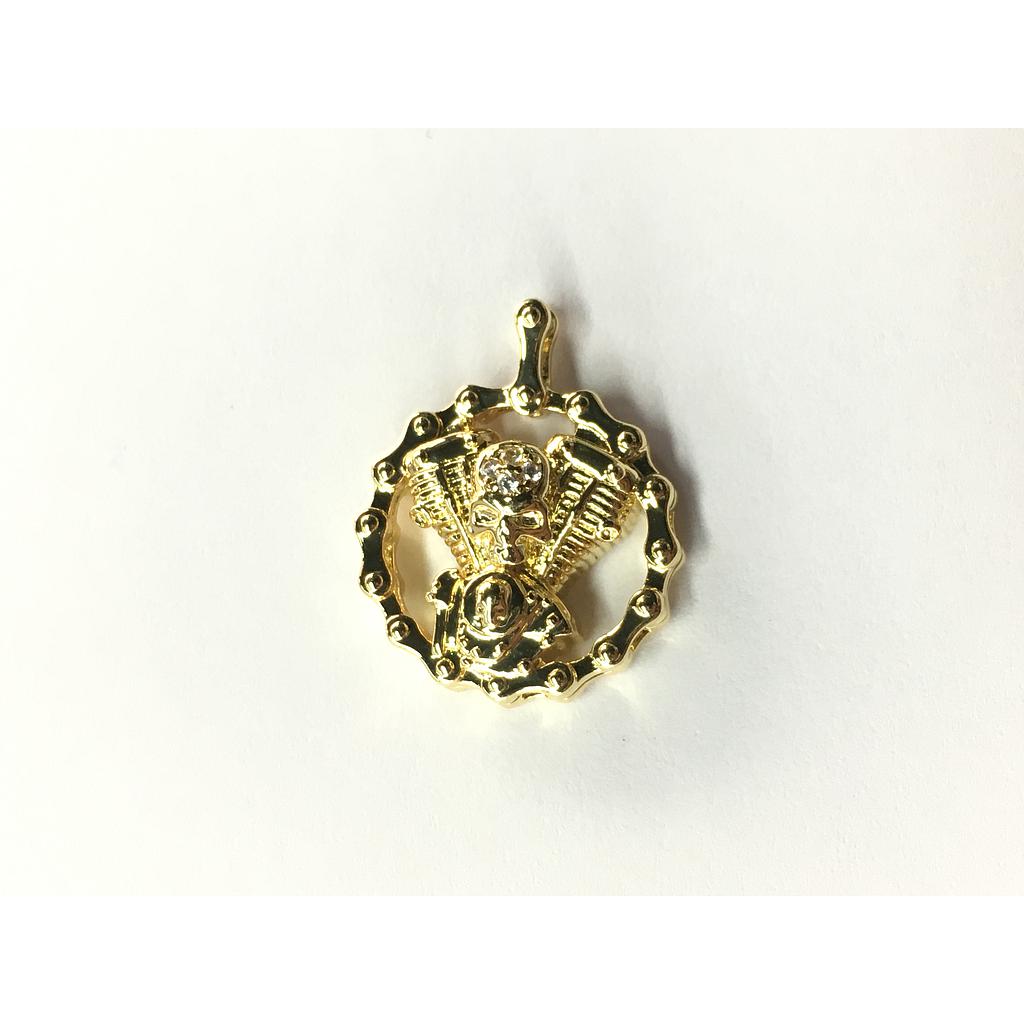 DIJE CALAVERA 17X21MM MICROCIRCONIA