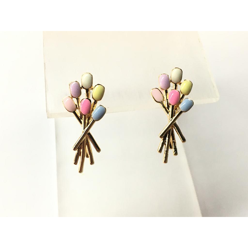 ARETES DE GLOBOS ELECTROENCHAPADO