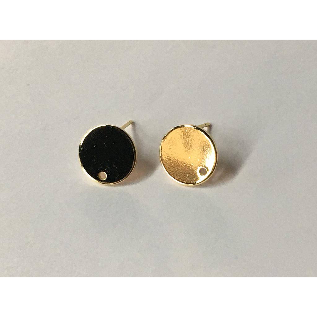 PATENTES REDONDAS 10MM DE ELECTROENCHAPADO