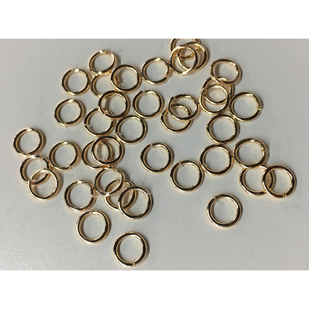 ARGOLLAS ELECTROENCHAPADO 6MM 100 PIEZAS