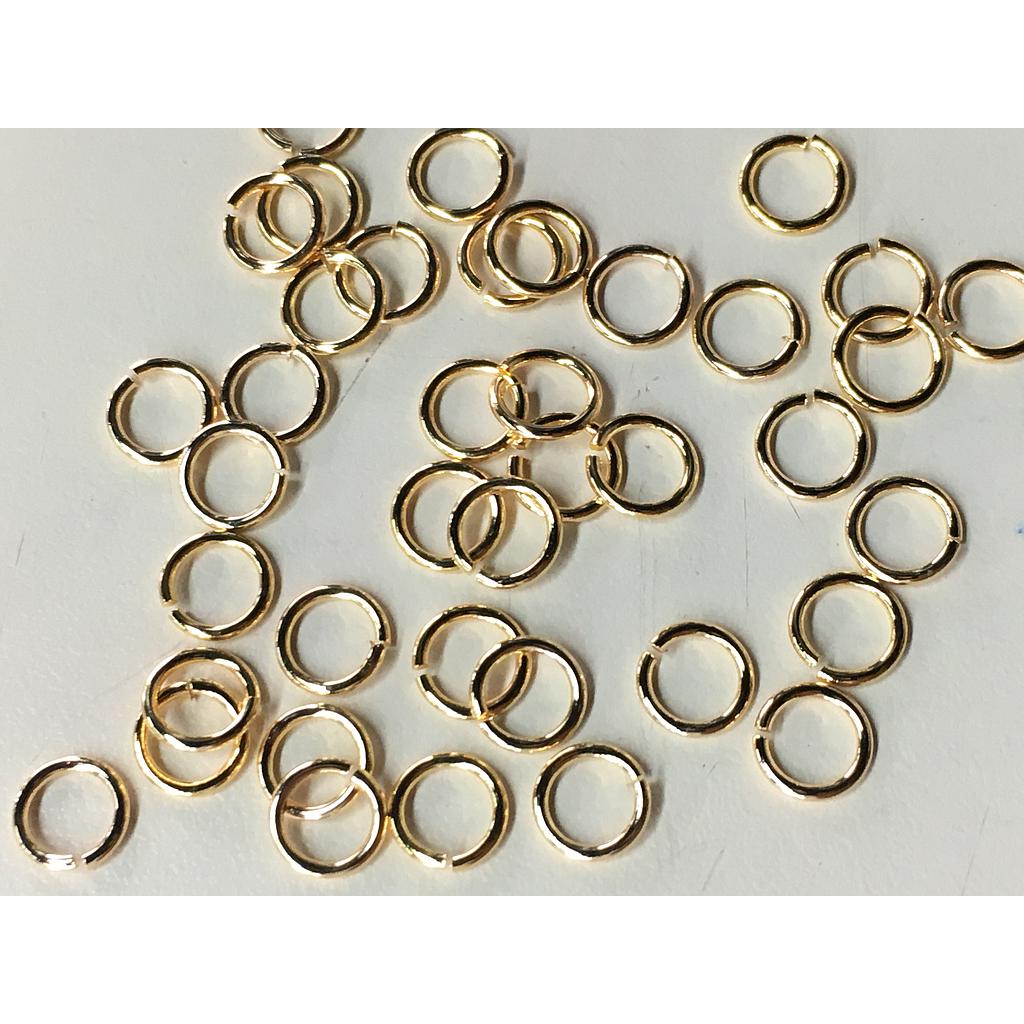 ARGOLLAS ELECTROENCHAPADO 5MM 100 PIEZAS