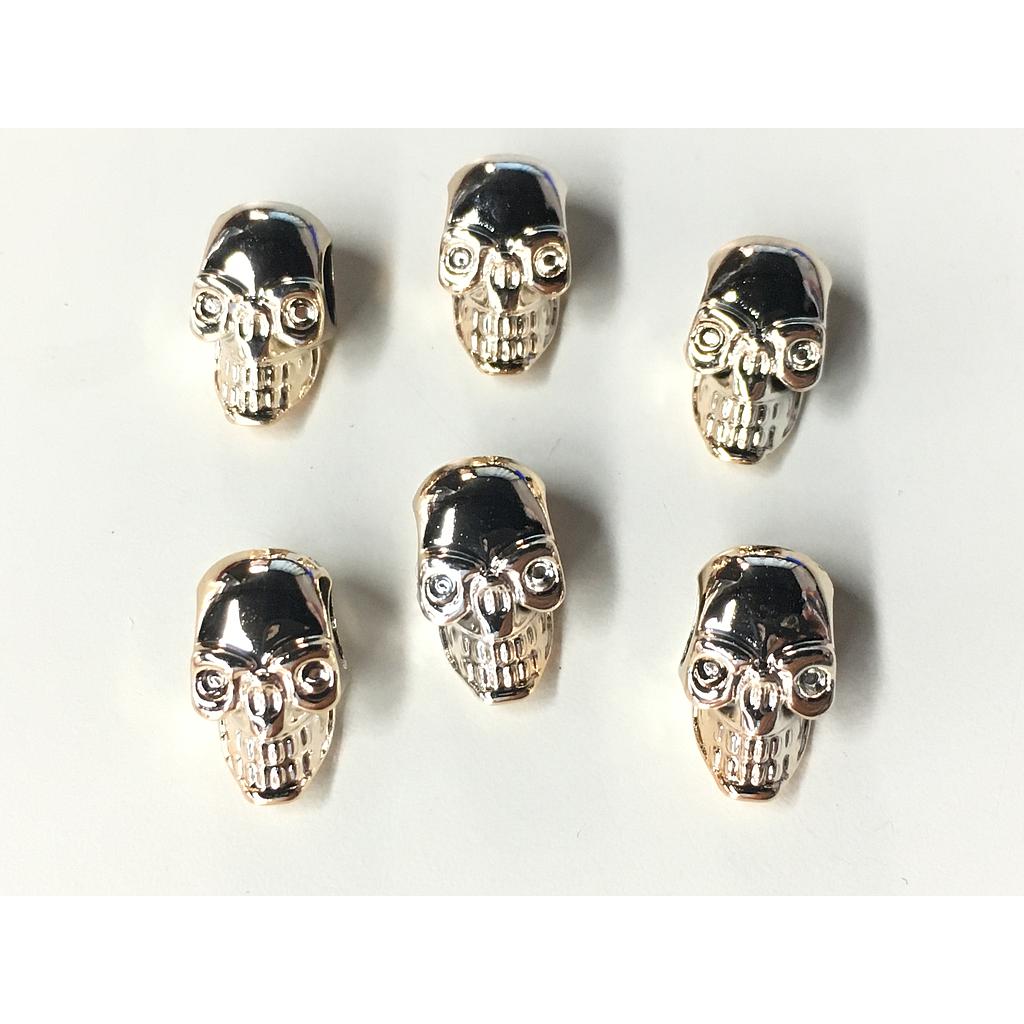SEPARADOR ACRILICO CALAVERA 8X15MM 100PCS