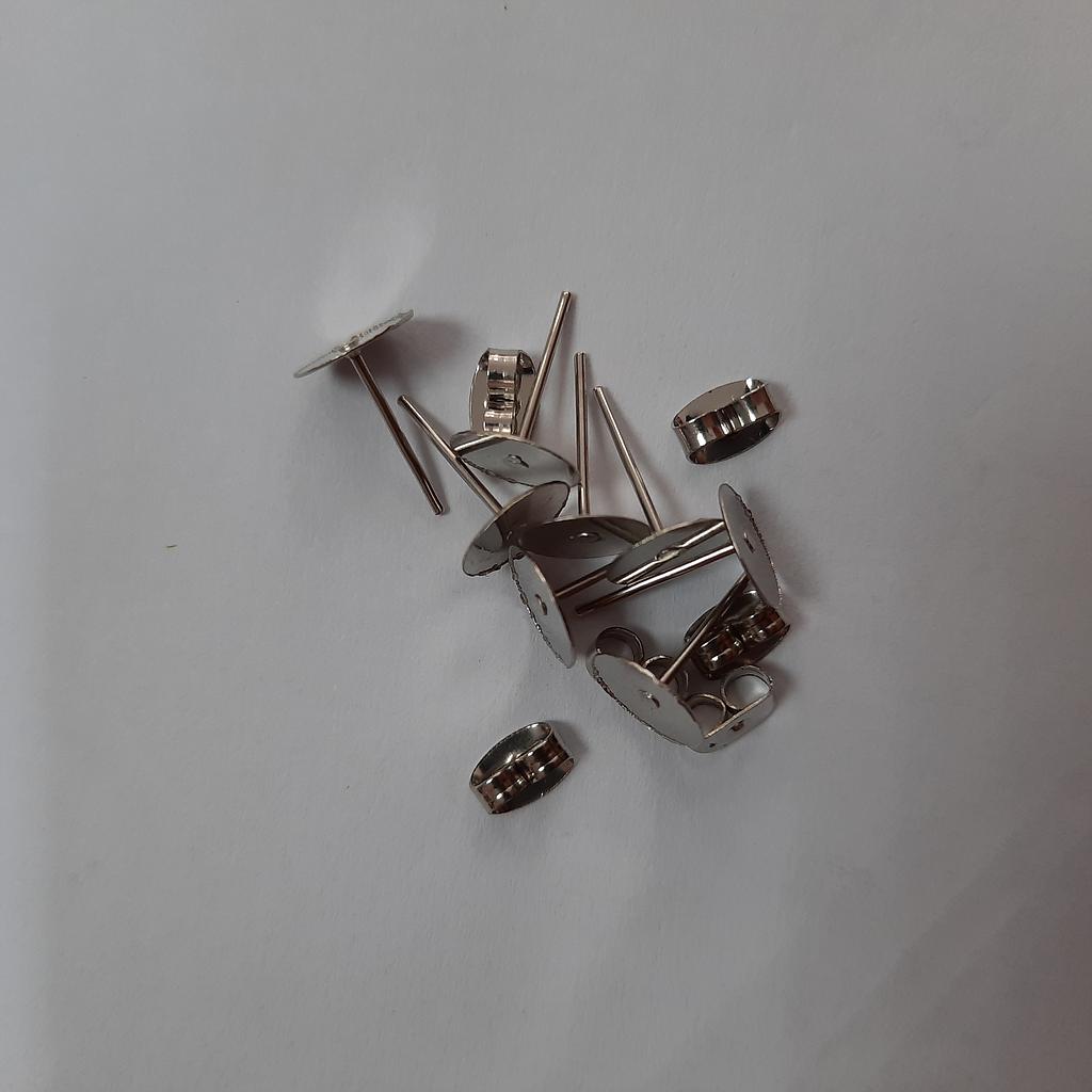 PATENTE DE PEGAR PLATEADA NICKEL 8MM 5000 PCS