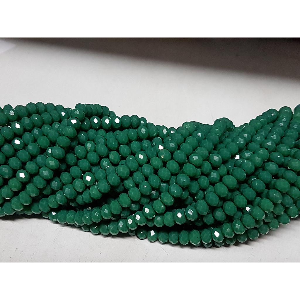 CRISTAL RONDEL VERDE MARINO OSCURO 4MM