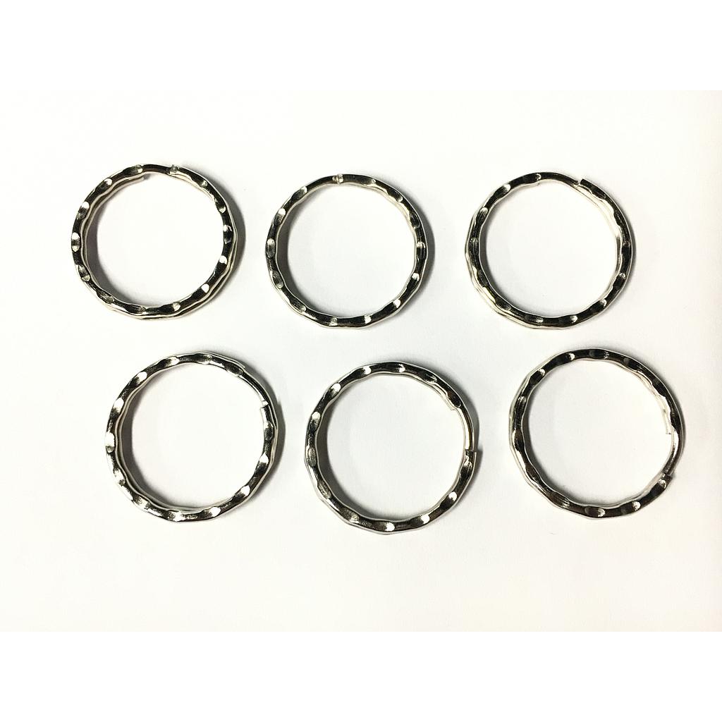 ARGOLLAS PARA LLAVERO PLATEADAS 1.8X28MM 6PCS