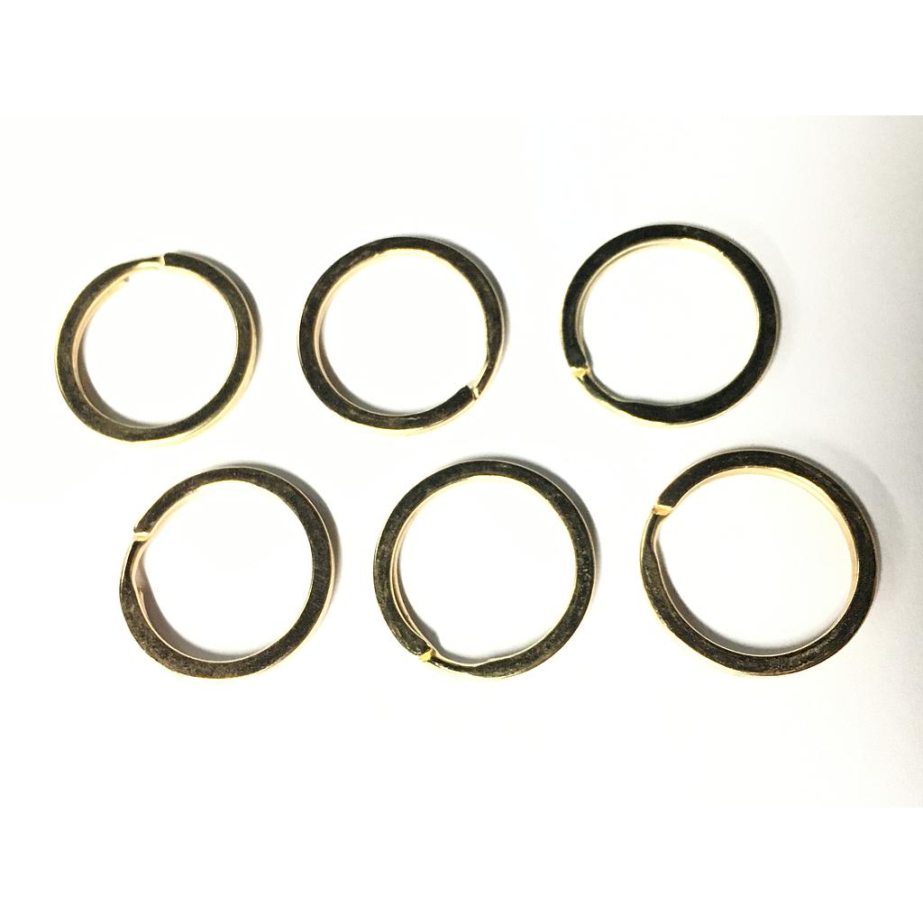 ARGOLLAS PARA LLAVERO DORADAS 1.8X25MM 6PCS