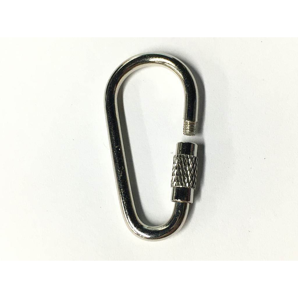 BROCHE PARA LLAVERO PLATEADO 40X20MM