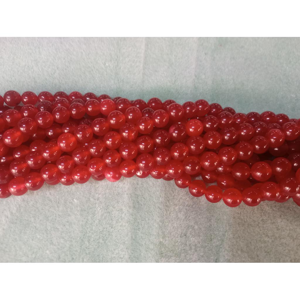 PIEDRA AGATA ROJA 8MM