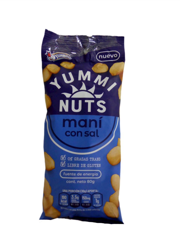 YUMMINUTS MANÍ SAL 80 GR