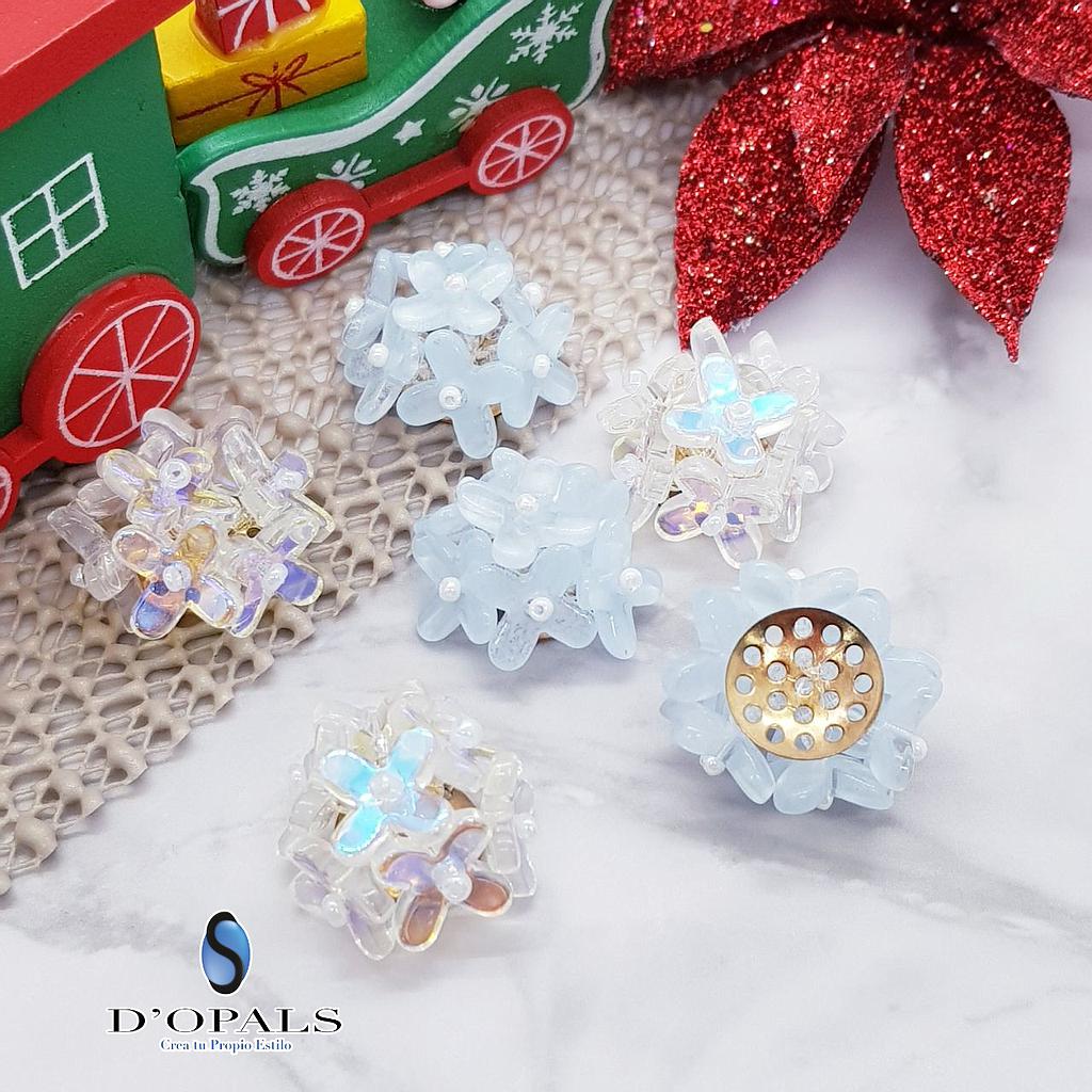 FLORES ACRILICAS CON MOSTACILLA