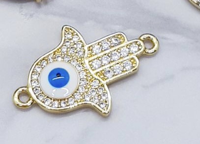 DIJE MANO CON OJO TURCO MICROCIRCONIA