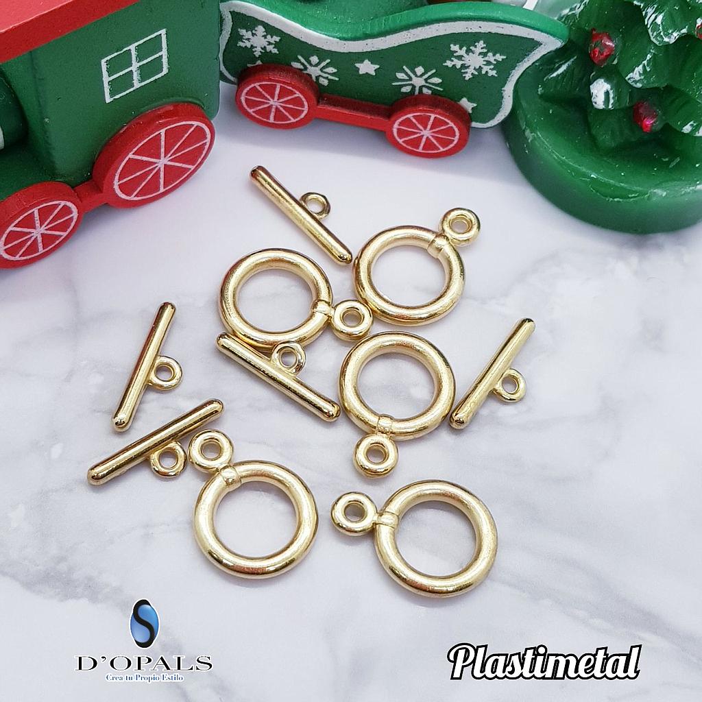 BROCHE CON PALITO PLASTIMETAL 50PCS