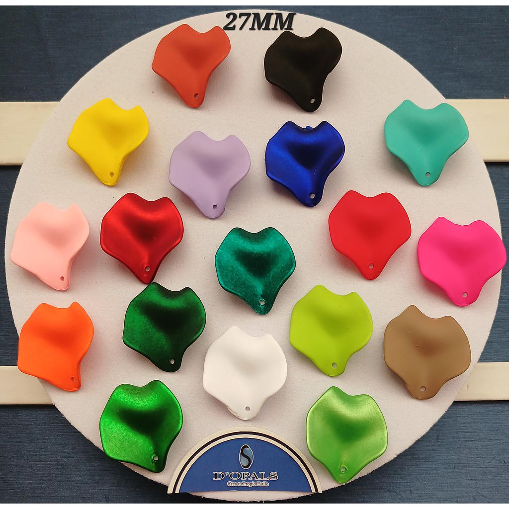 PETALOS ACRILICOS DE COLORES 27MM 4PCS