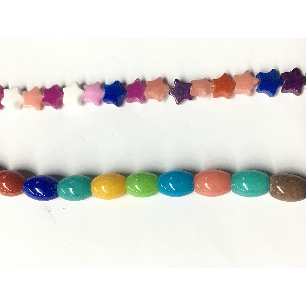 PIEDRA JADE MULTICOLOR FORMAS