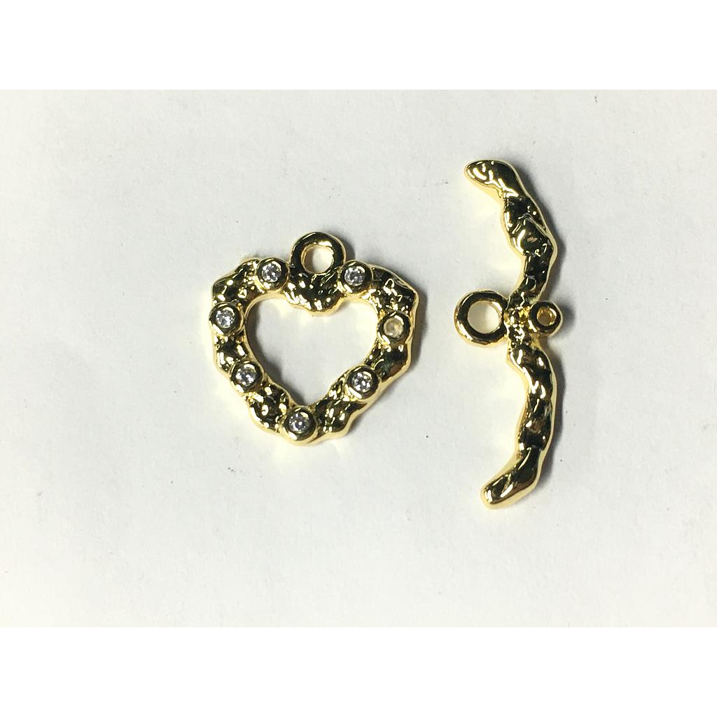 BROCHE DE PALITO CORAZON MICROCIRCONIA