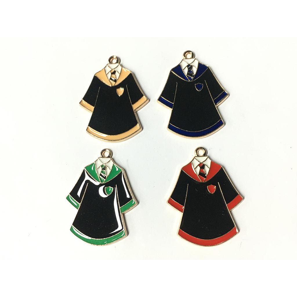 DIJES UNIFORMES HARRY POTTER PEWTER Y ENAMEL 4PCS
