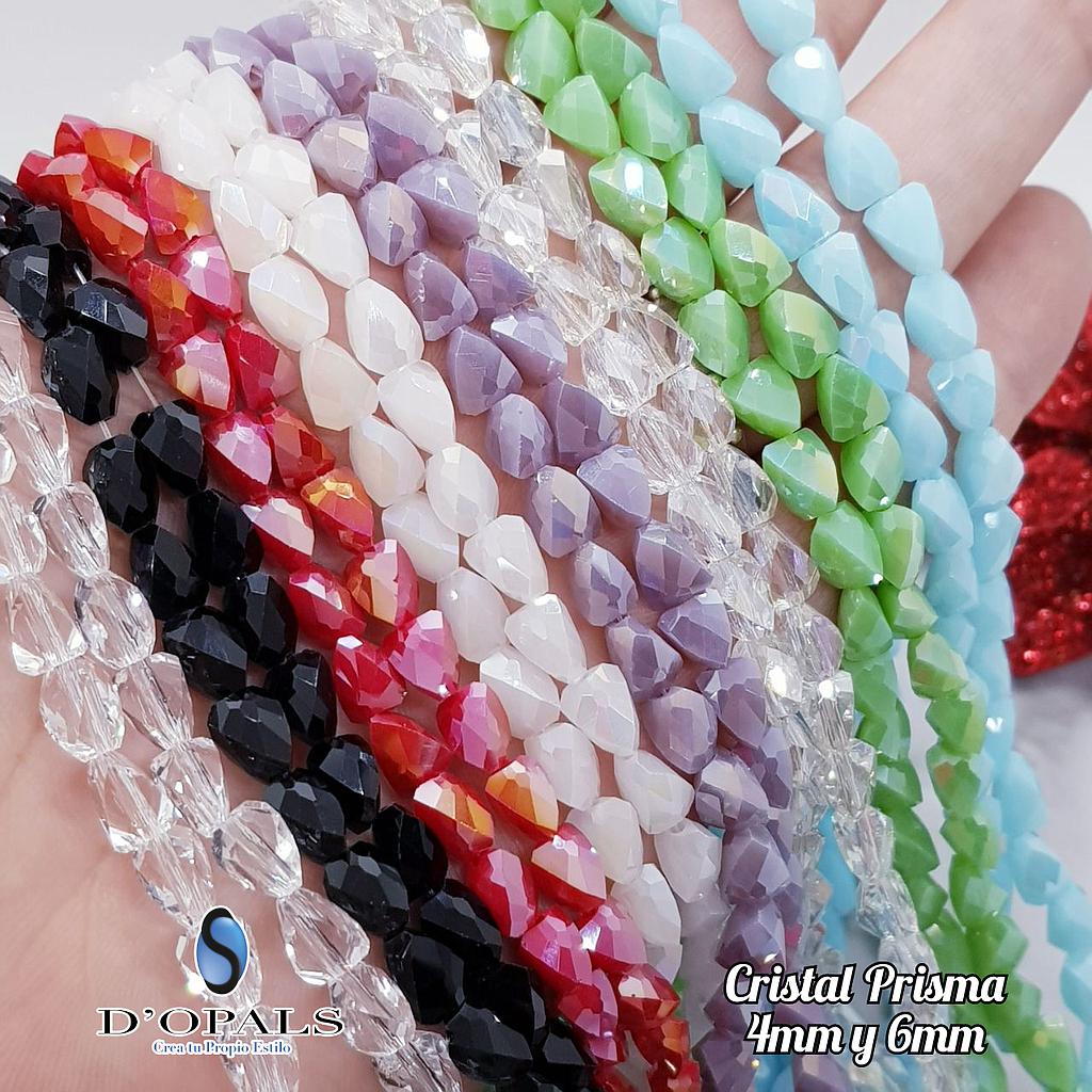 CRISTAL PRISMA 4MM TRANSPARENTE TORNASOL
