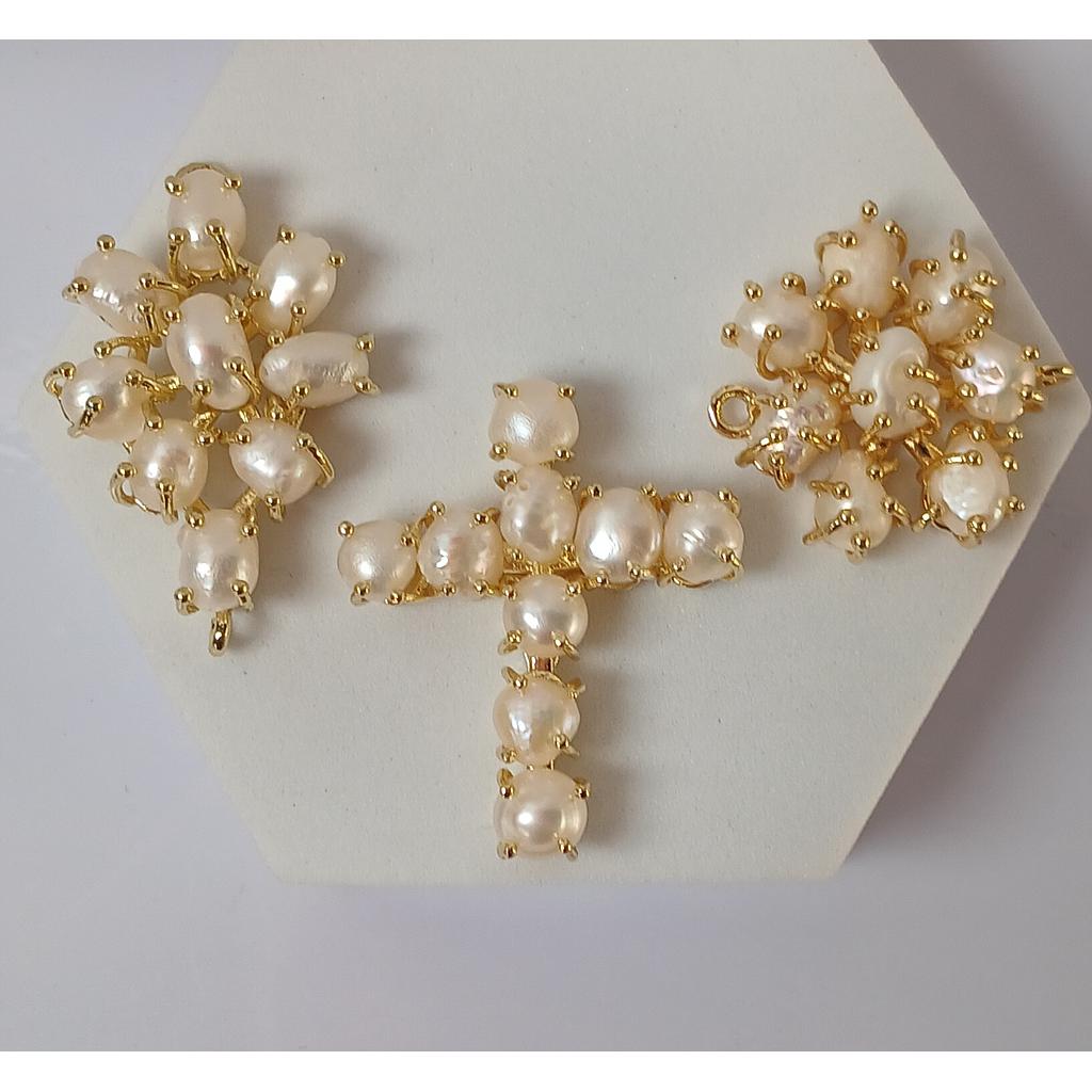 DIJES CON PERLAS ENGARZADAS MICROCIRCONIA