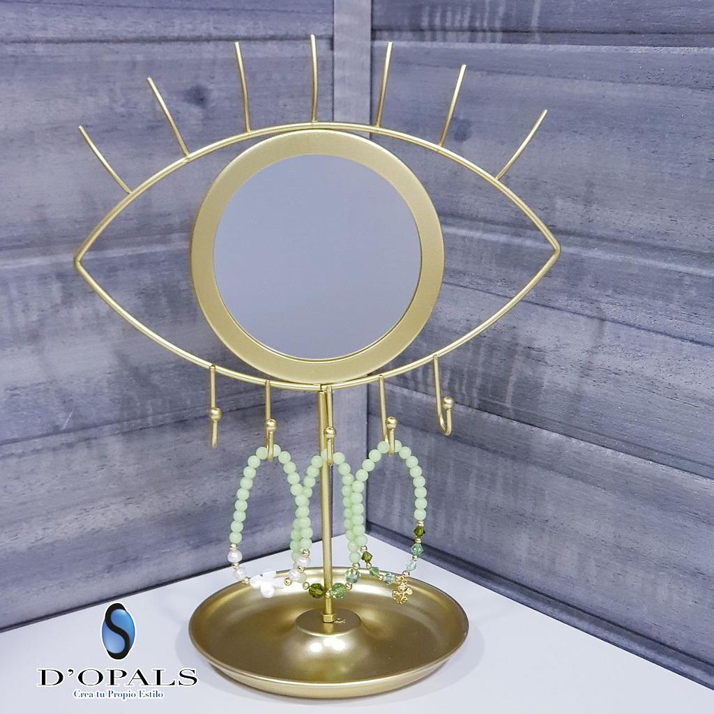 EXHIBIDOR DE OJO CON ESPEJO, PARA ARETES Y ACCESORIOS 24X31CM