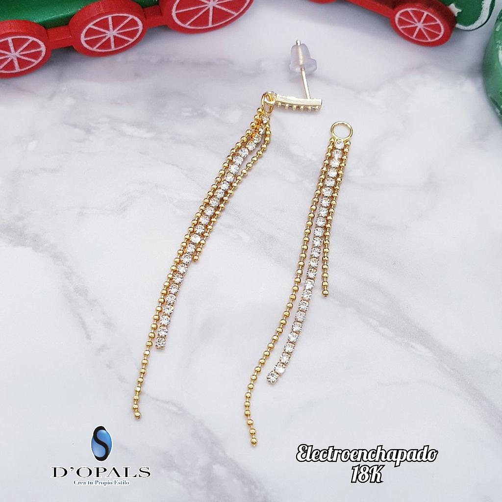 DIJE COLGANTE DE CADENA STRASS ELECTROENCHAPADO