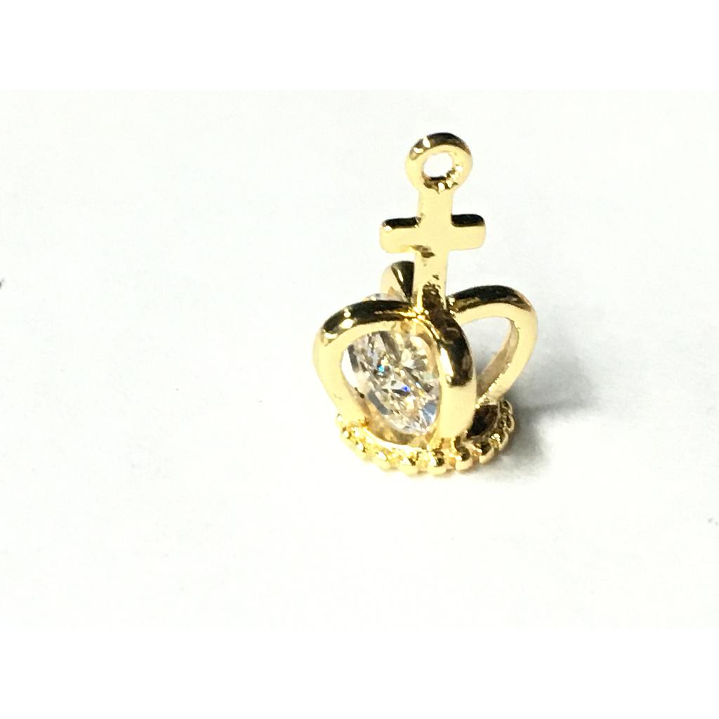 DIJE CORONA REAL ELECTROENCHAPADO