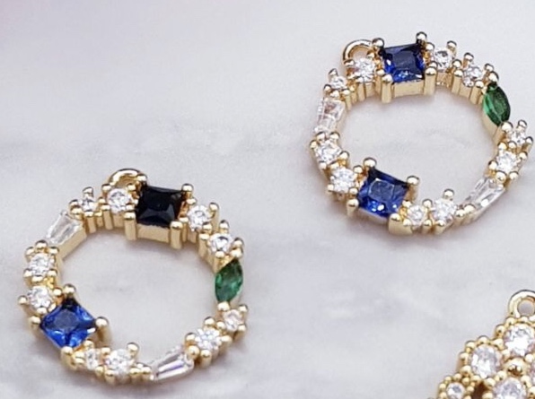 DIJE REDONDO 13MM ELECTROENCHAPADO