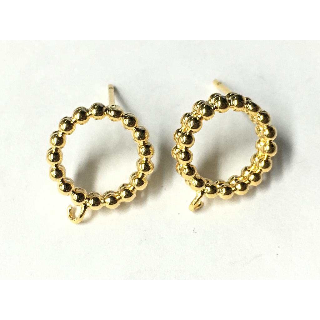 PATENTES REDONDAS 12MM ELECTROENCHAPADO