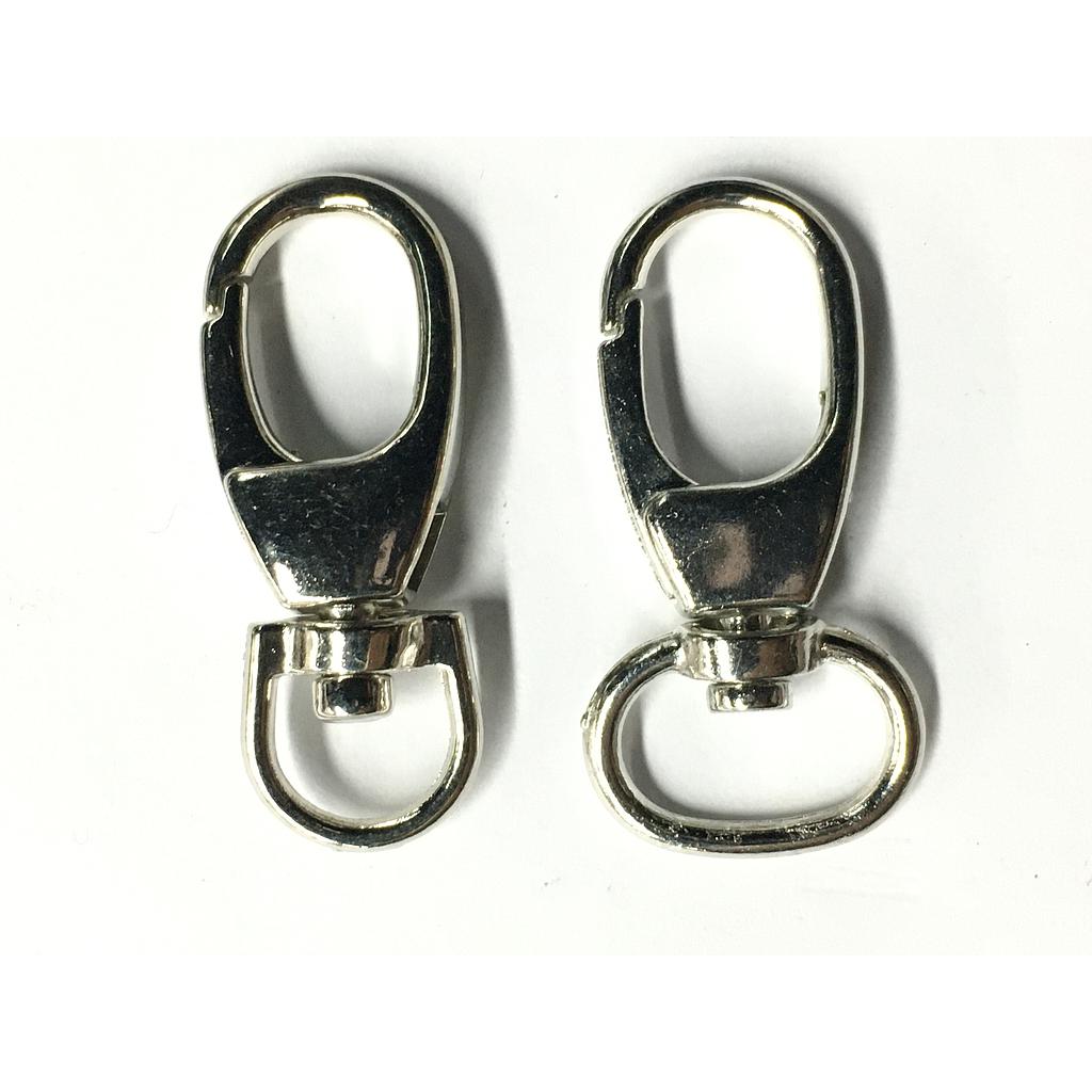 BROCHE PARA LLAVERO PEWTER PLATEADO 37X14MM