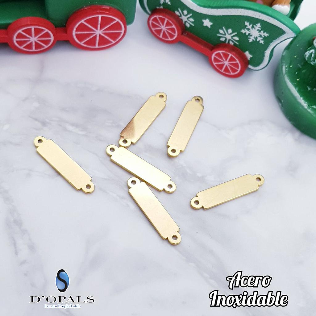 DIJE RECTANGULAR 22X5MM ACERO