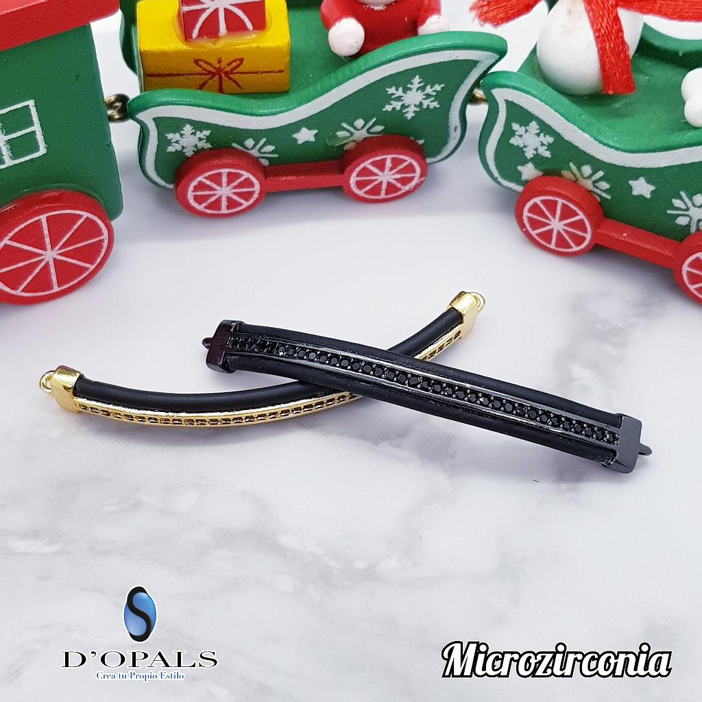 DIJE PLAQUITA 56X6MM MICROCIRCONIA