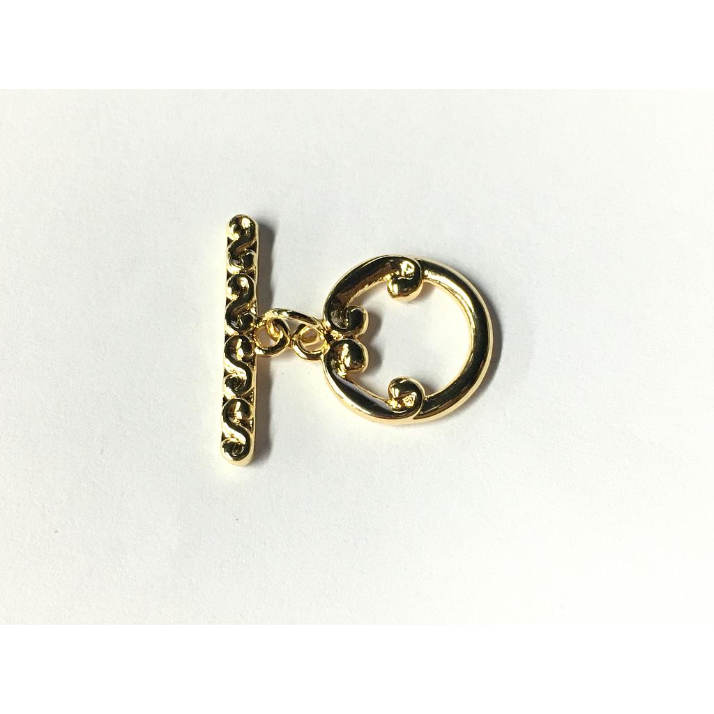 BROCHE CON PALITO 14MM ELECTROENCHAPADO