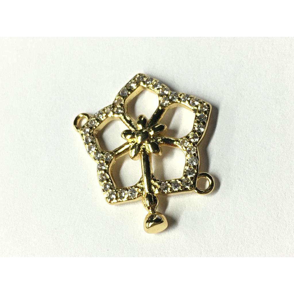 DIJE FLOR MICROCIRCONIA