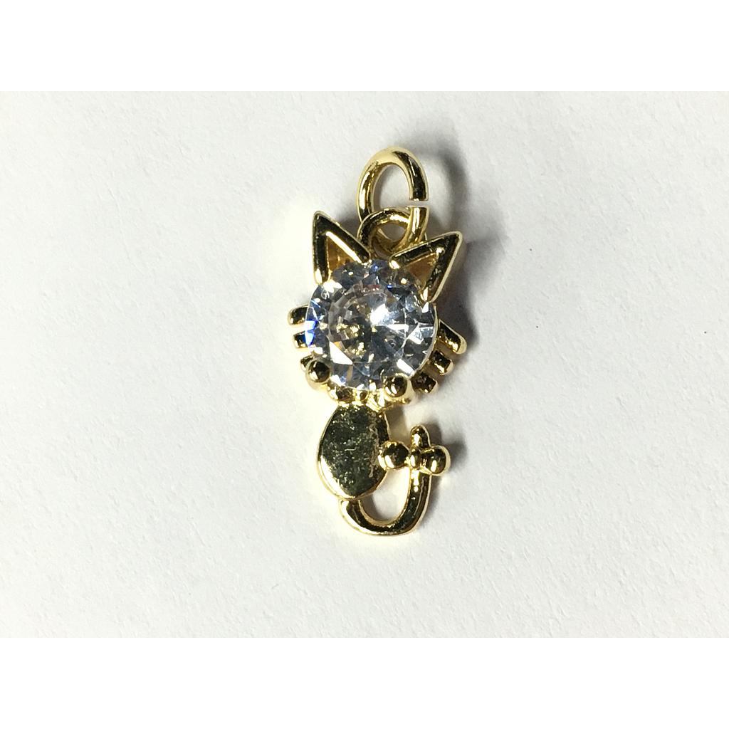 DIJE GATO MICROCIRCONIA