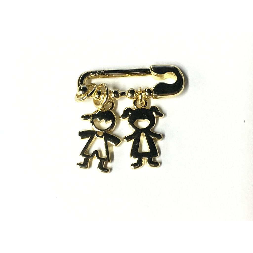 DIJE GANCHO CON NIÑOS MICROCIRCONIA