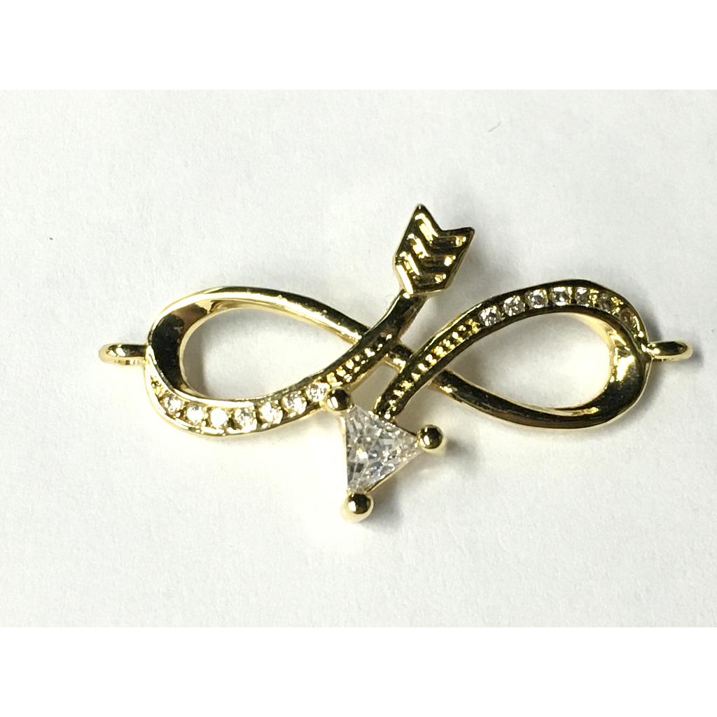 DIJE INFINITO FLECHA MICROCIRCONIA