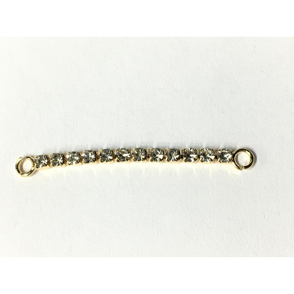 DIJE COLGANTE DE CADENA STRASS ELECTROENCHAPADO