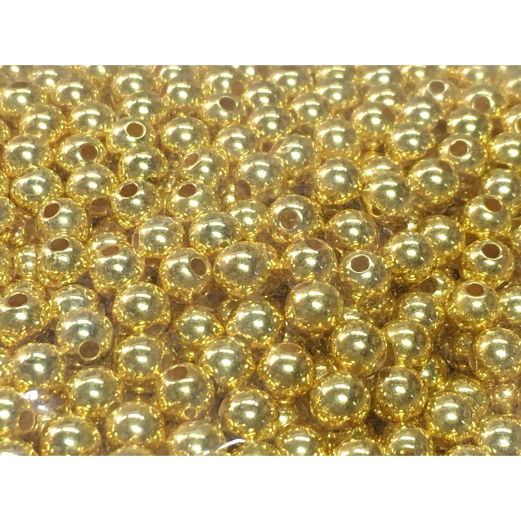 SEPARADORES ACRILICOS REDONDOS DORADOS 6MM 10GRS