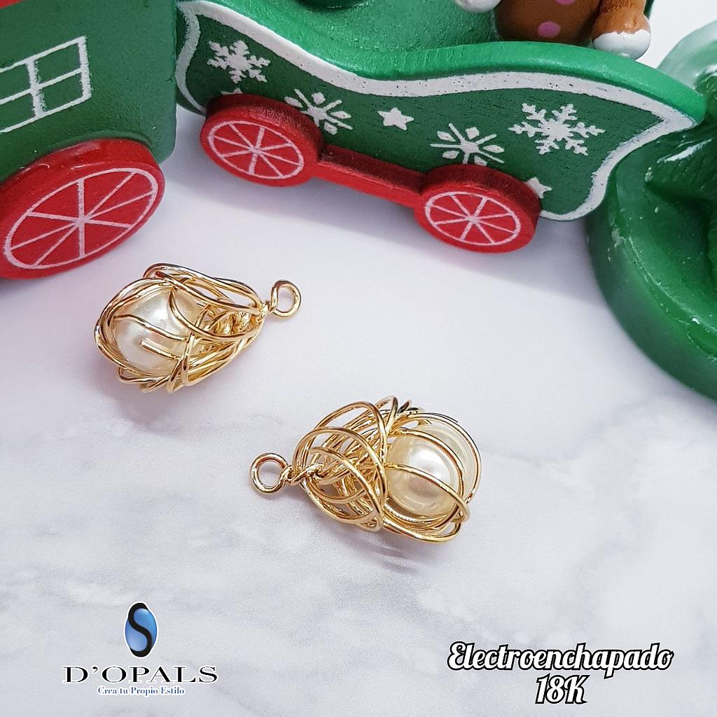 DIJE GOTA CON PERLA ELECTROENCHAPADO