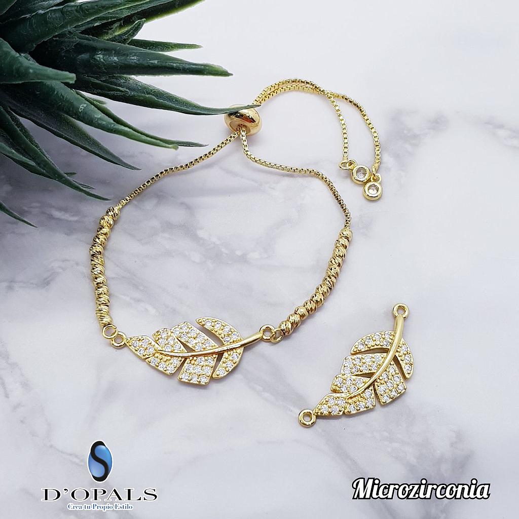 DIJE HOJA MICROCIRCONIA