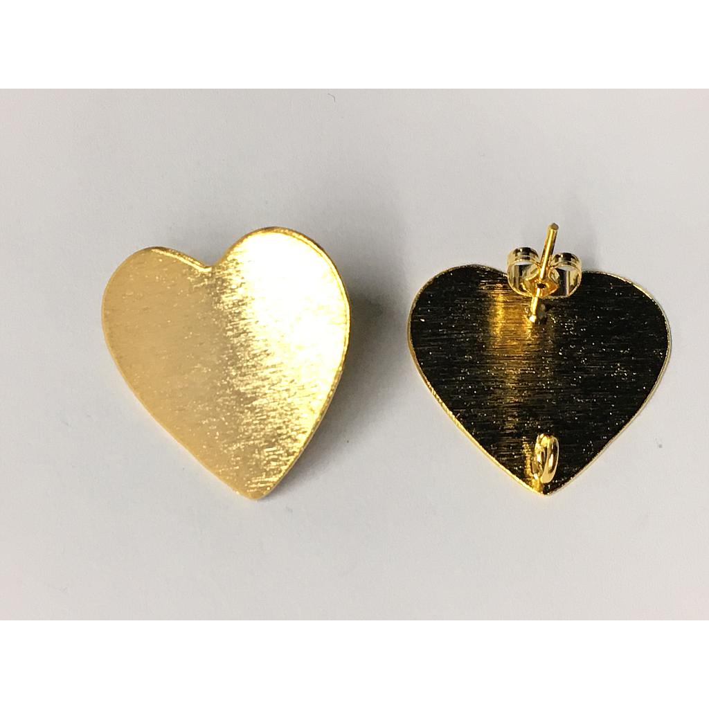 PATENTES DE CORAZON 24X26MM GOLDFIELD