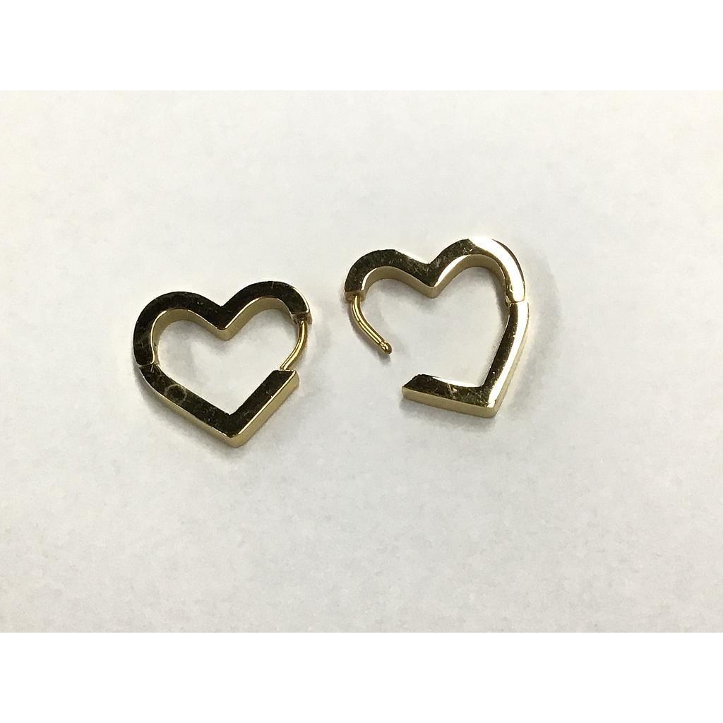 PATENTES HUGGIES CORAZON ACERO