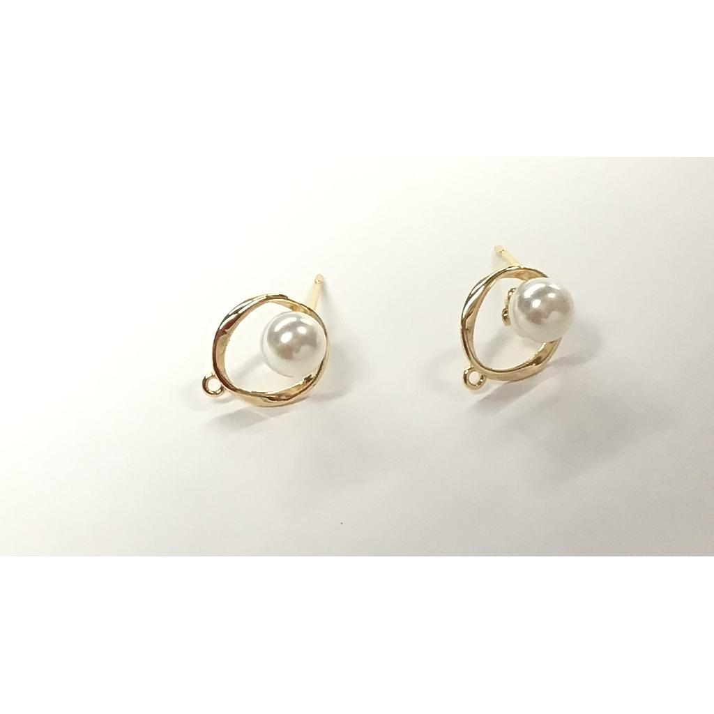 PATENTES CON PERLA ELECTROENCHAPADO