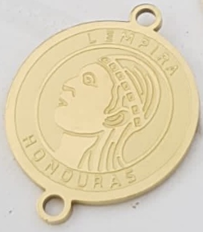 DIJE INDIO LEMPIRA ACERO 20MM